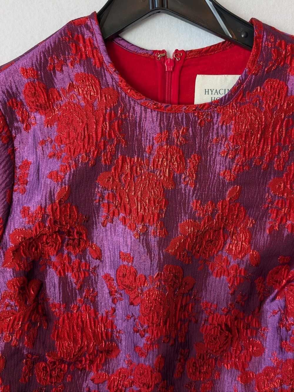 Tuckernuch Hyacinth House Floral Jacquard Mini Dress - Picture 9 of 12